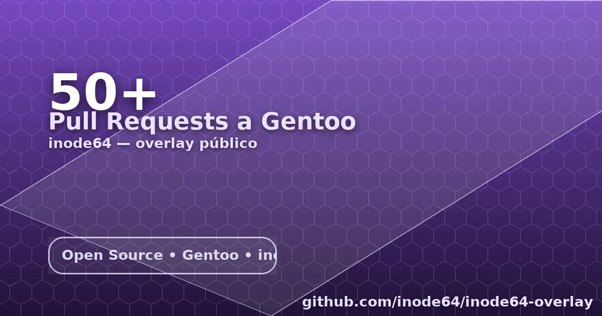 Hemos superado los 50 pull requests a Gentoo